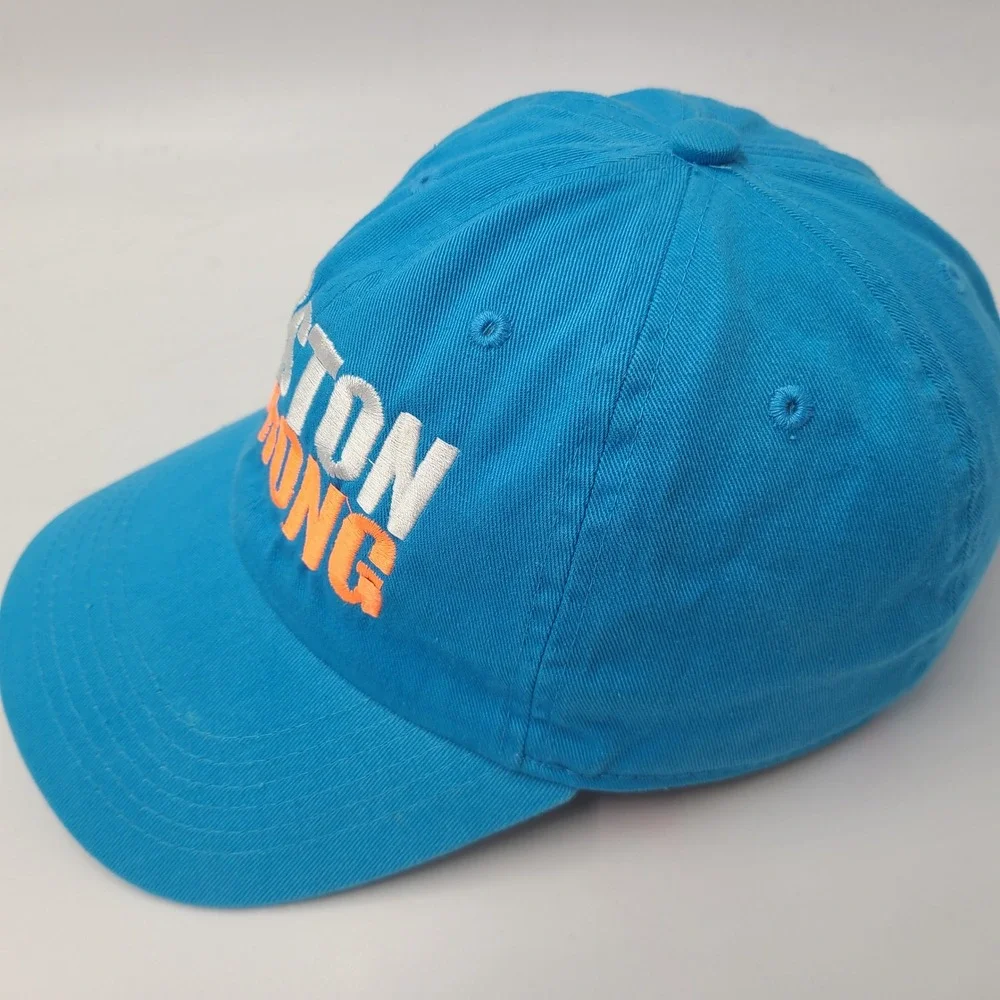 Boston Strong Hat Strapback Newhattan Blue Orange Marathon Casual Cotton Men